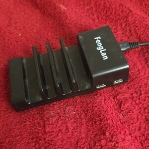 Black Multi-Port USB Charger